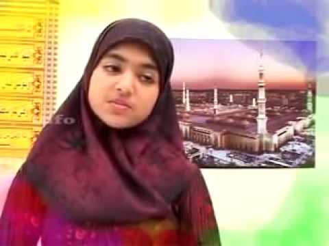 South indian actress NAZRIYA NAZIMsing a malayalam muslim deviotional song when she was child