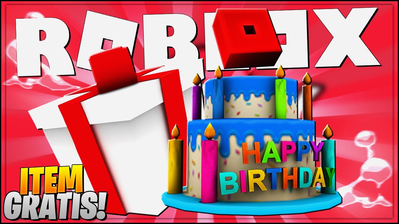 Aniversário do roblox com itens