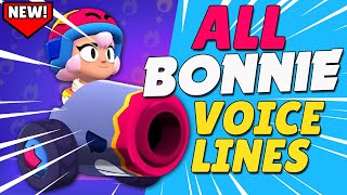 All Bonnie Voice Lines | Brawl Stars