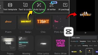 How To Generate Auto Lyrics In Capcut || Capcut Auto Lyrics Video Editing Tutorial