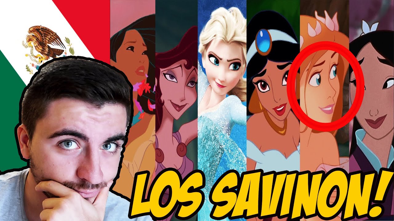 ESPAÑOL REACCIONA  a LOS SAVIÑON | LAS PRINCESAS de DISNEY MEDLEY🔥💥