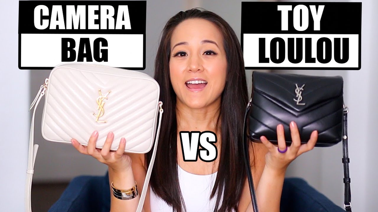 YSL CAMERA BAG VS MINI LOULOU BAG/Mod shots, What fits, which one to  choose? 