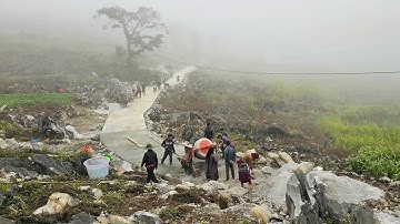 Mở Đại tiệc Thịt kho củ cải trên đường Đoàn Kết đổ bê tông 350M dài Ngoằng mù mịt. Nguyễn Tất Thắng