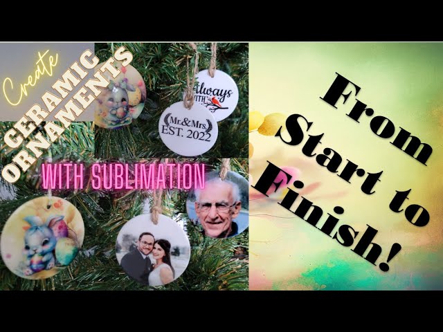 How to do sublimation ornaments (Sublimation on Cricut Design