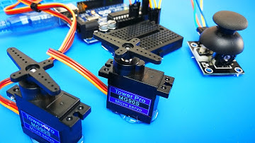 Control servo motors with a joystick (Thumbstick) | Mert Arduino