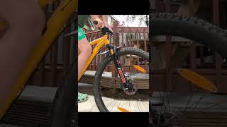 Slow motion suspension fork test #mtb