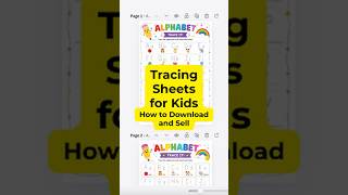 Tracing sheets for kids TUTORIAL #canvatutorial #canva #kidseducation #canvaforbeginners #howto