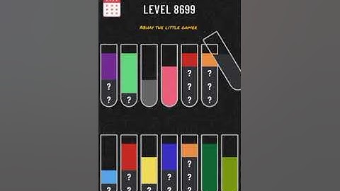 Water sort puzzle level 8699