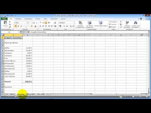 Excel 2010 Aufbau Part 49 Bezüge zu anderen Tabellen in Formeln einfügen
