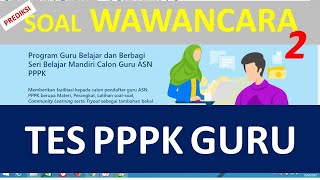 Soalsoal Wawancara Tes Pppk Guru Tahun 2021