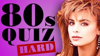 BIG HITS OF THE 80s |  MUSIC QUIZ  | Guess the song | Difficulty HARD screenshot 3