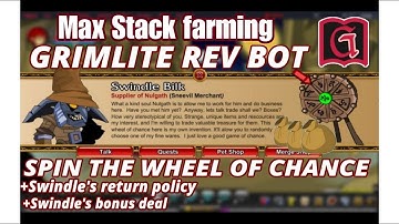 Max Stack farming Spin the Wheel of Chance Using GrimliteRev