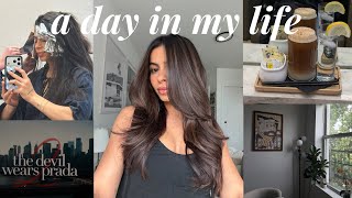 A DAY IN MY LIFE!! hair appt, making bread + movie date night @AmandaPulitano