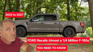 MASSIVE F-150 RECALL! 1/4 MILLION Trucks Affected — Is YOURS One of Them?