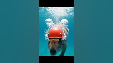 Bà và Capybara | Lặn biển #bavacapybara #capybara