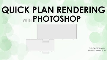 Quick Plan Rendering with Photoshop - VERY EASY AND QUICK!