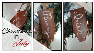Christmas DIY in July 2020: personalized ornaments/stocking tags