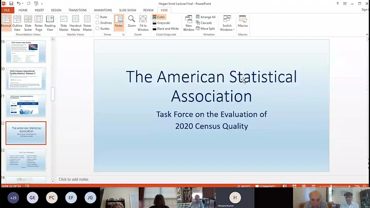 Assessing the Quality of the 2020 Census: Memorial...