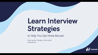 Webinar: Learn Interview Strategies to Help You Get Hired Abroad