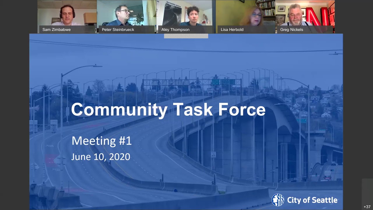 West Seattle Bridge Community Task Force's first meeting - YouTube
