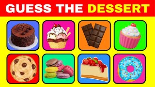 GUESS THE DESSERT QUIZ | How many DESSERTS can you GUESS? | 🍦🍩🍰 by Quiz Play Love 2,538 views 1 month ago 7 minutes, 1 second