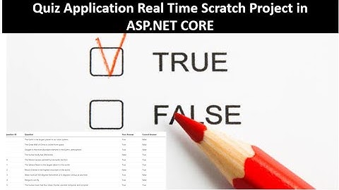 Quiz Project in ASP.NET 7.0 Real Time Scratch | Day-1