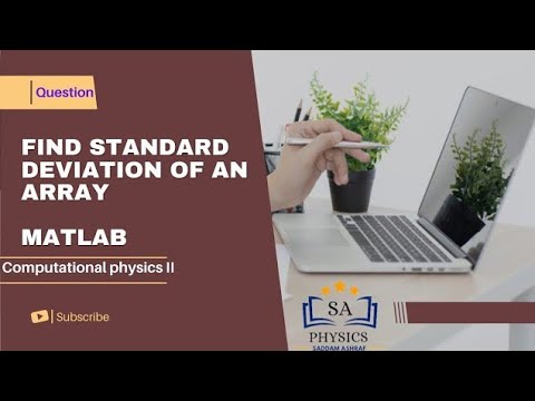 find out standard deviation of an array in MATLAB #Matlab #saddam - YouTube