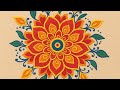 Rangoli Design | Easy Step-by-Step Pattern for Festivals & Home Décor”
