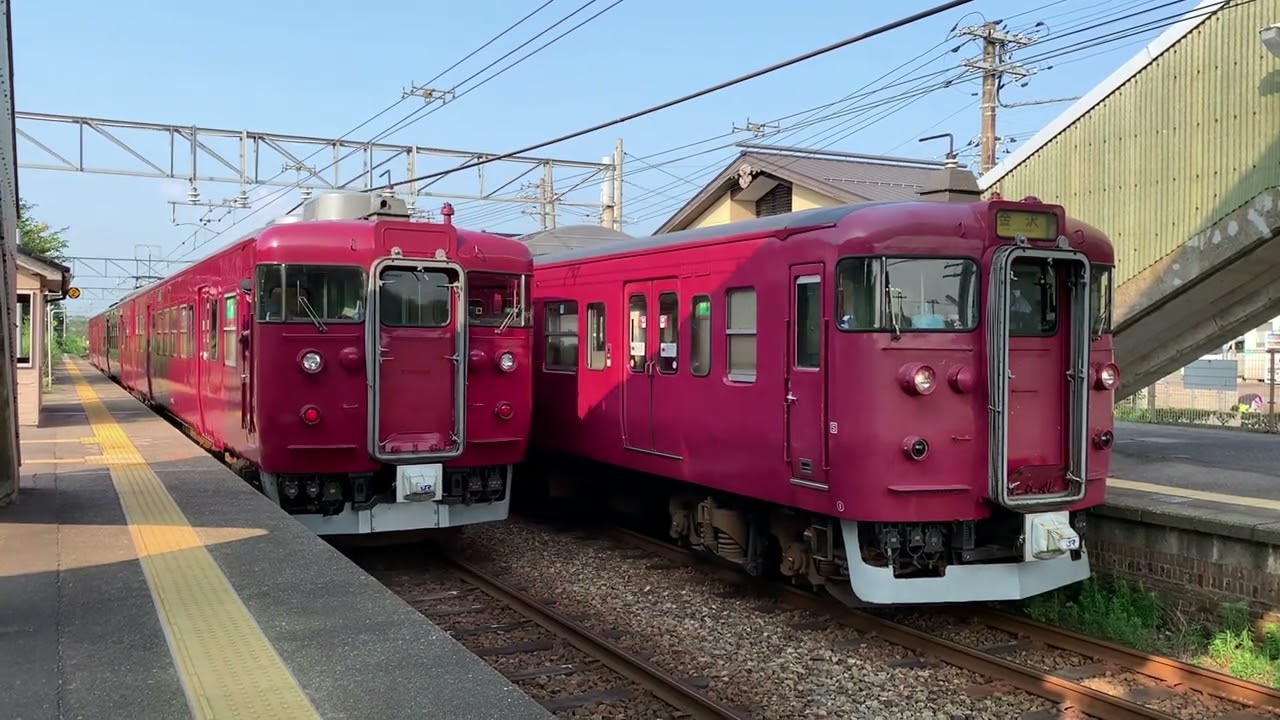 413系・415系だらけだった頃のJR西日本七尾線と金沢駅(60p) - YouTube