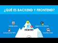 Que es FrontEnd y BackEnd en Desarrollo Web