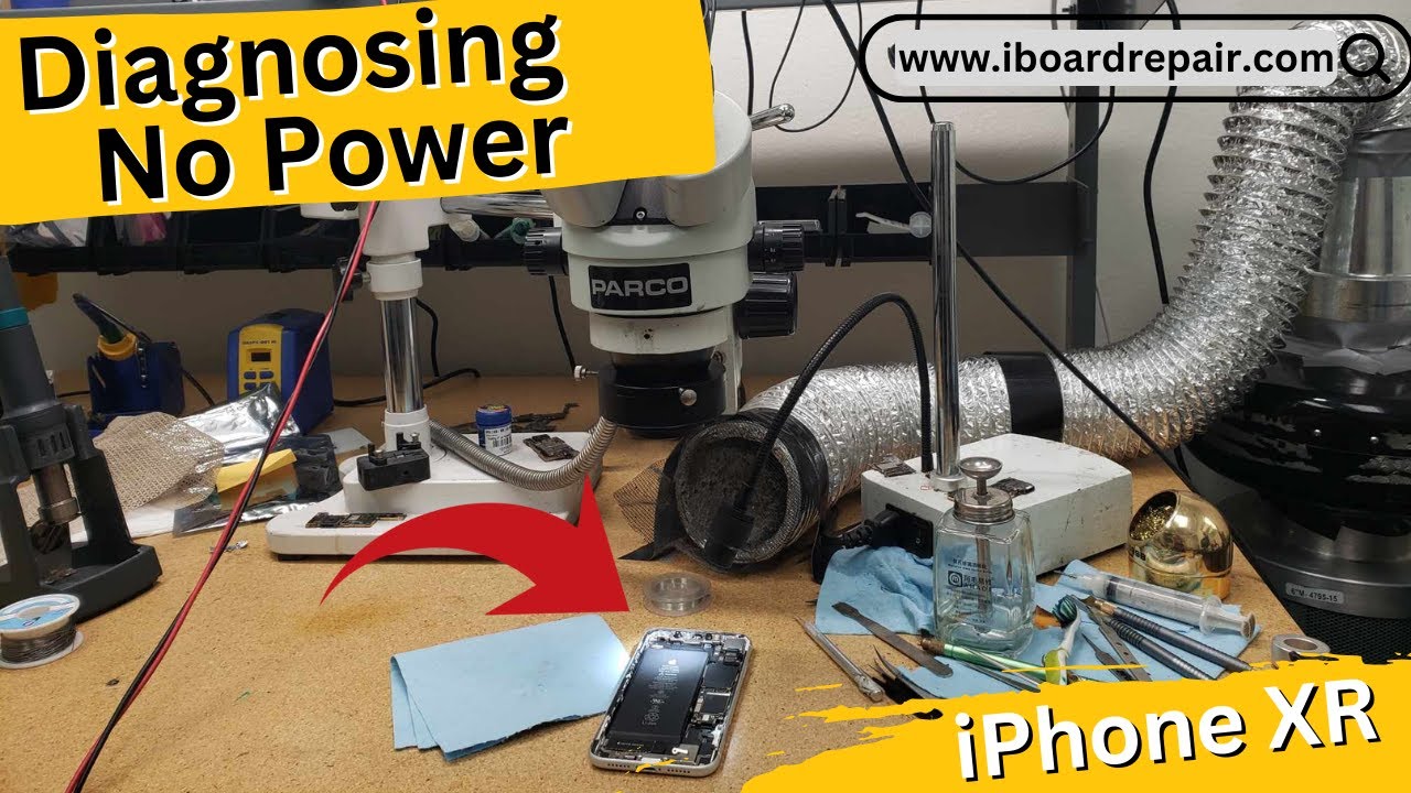 Diagnosing a 'No Power' iPhone XR for Data Recovery - Live - YouTube