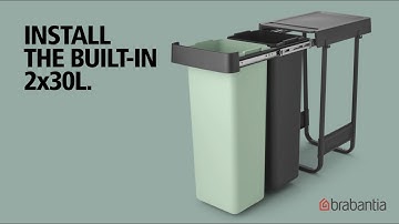 HOW TO – Install the Sort & Go Built in Bin 2 x 30L | Brabantia