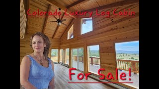 Luxury Log cabin FOR SALE in Colorado Mountains.  Santa Fe, Alamosa, Wolf Creek, Great Sand Dunes