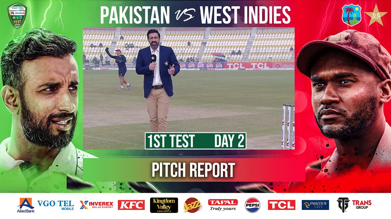 Pitch Report | Pakistan vs West Indies | 1st Test Day 2 | PCB | M2I1A