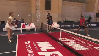 A slice of fun at Grand Central Terminal on National Pickleball Day