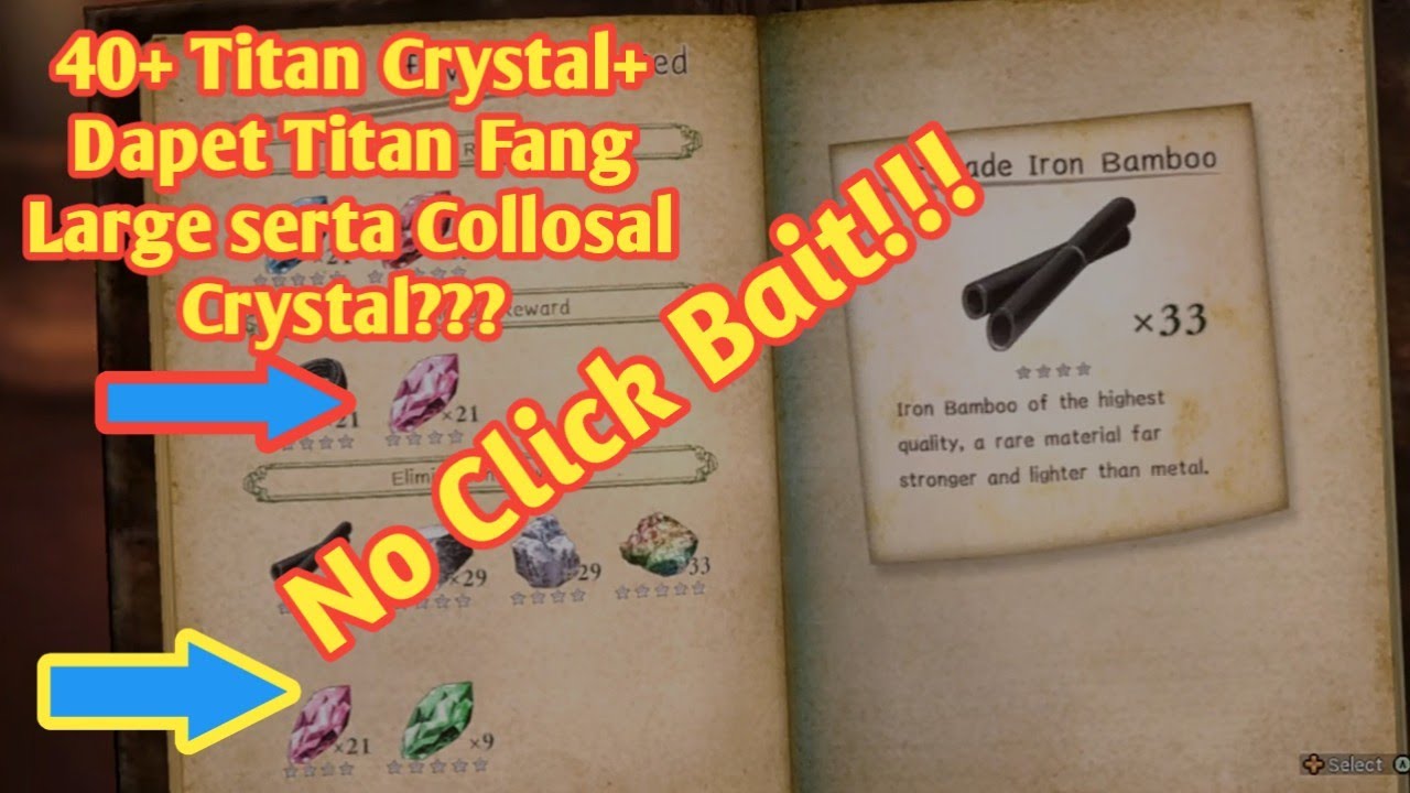 Farming Large titan CRYSTAL + BONUS COLLOSAL CRYSTAL&TITAN FANG(LARGE