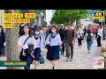 4kr japan travel 2024  walk in harajukutokyo japan   relaxing natural city ambience