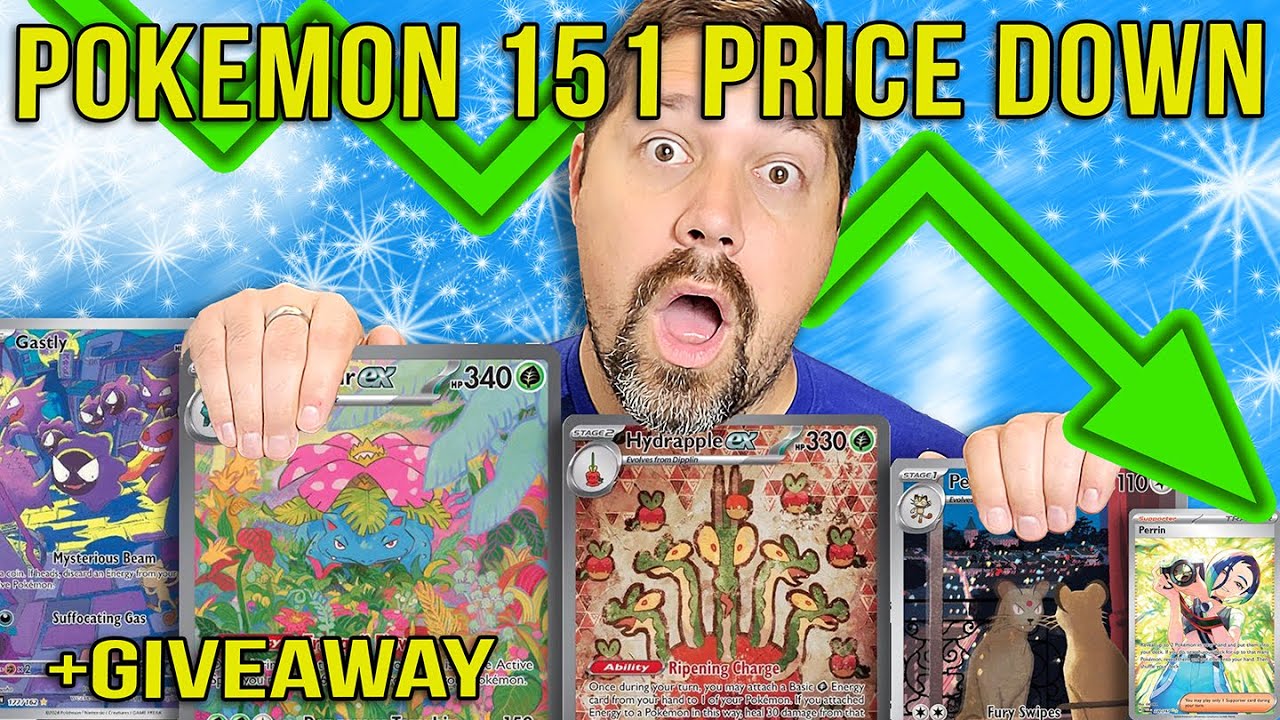 Pokemon 151 Reprint Price Down Pokemon Cards Cost Fall Surging Sparks ...