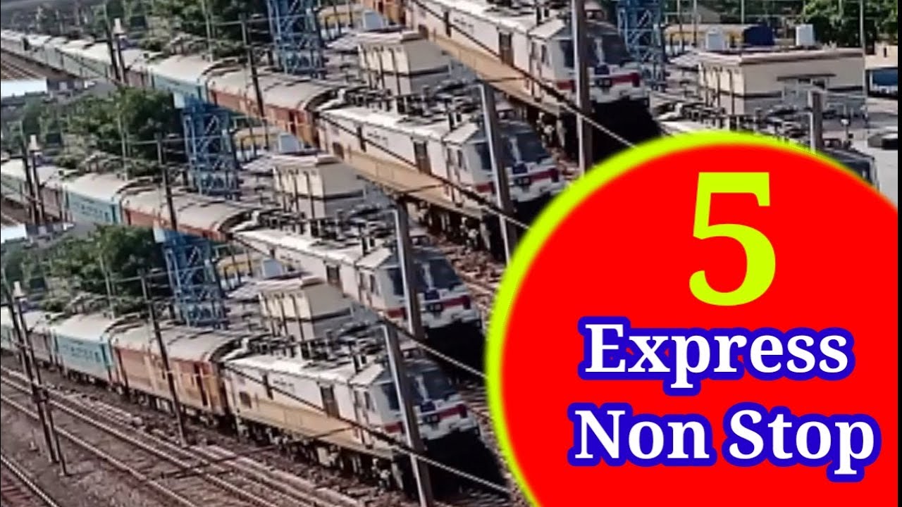 wep-7 Express train high speed Bazar Railway station, train videos