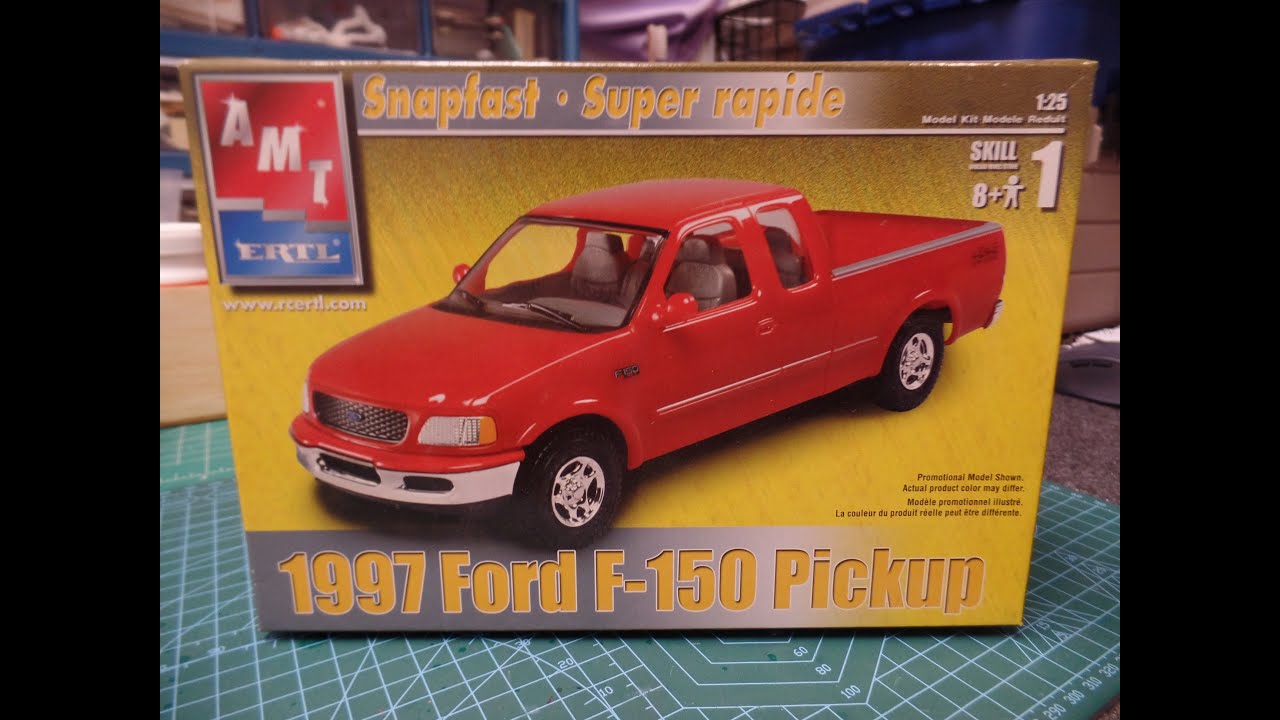 1997 Ford F150 Amt Ertl 1:25 Scale Model Car Kit Unboxing - YouTube