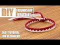 Triangle simple minimalistic cute macrame friendship bracelets  easy tutorial for beginner