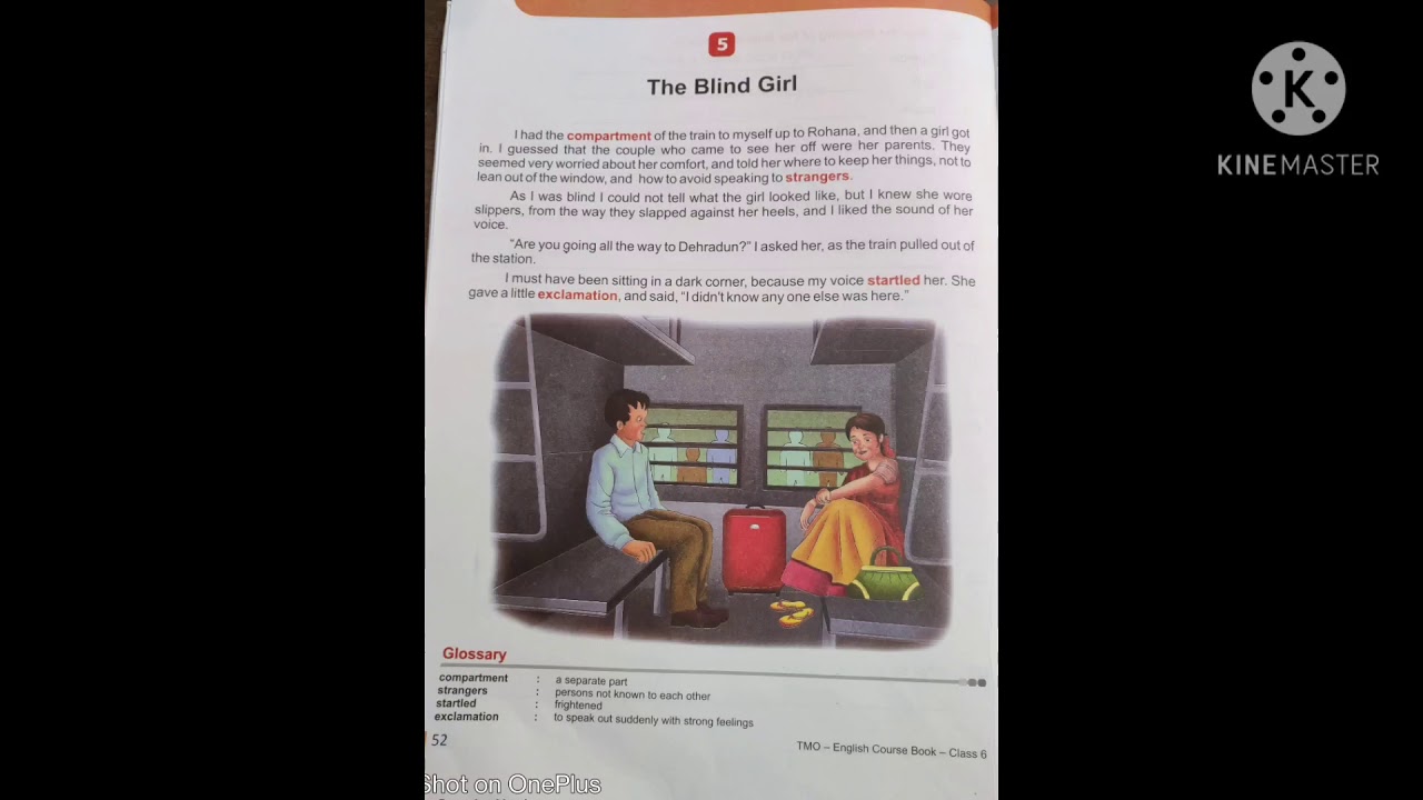 Class 6 The Midnight Oil. Lesson 5  The Blind Girl Part 1