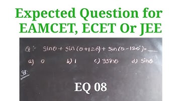 Expected Questions for ECET, EAMCET Or JEE || EQ 08 || Root Maths 153