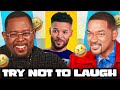 Will smith  martin lawrence rate dad jokes with jeremy lynch  try not to laugh