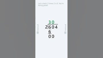 Staartdeling: 604 gedeeld door 2 | Stapsgewijze rekenles voor kinderen en beginners