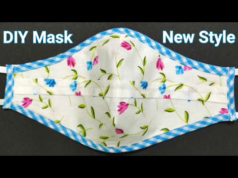 Fabric Face Mask Sewing Tutorial (New Design) / Make Easy Face Mask at ...