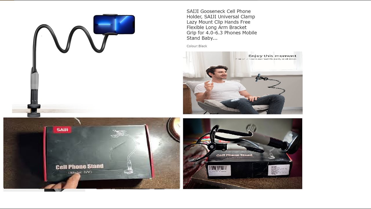 Unboxing & Review of SAIJI Gooseneck mobile stand | under Rs. 1000 | Must watch before buying.