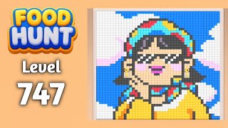 Food Hunt Pixel puzzle level 747 walkthrough solution gameplay