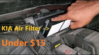 2015  2020 Kia Sedona engine air filter change | DIY for under $15
