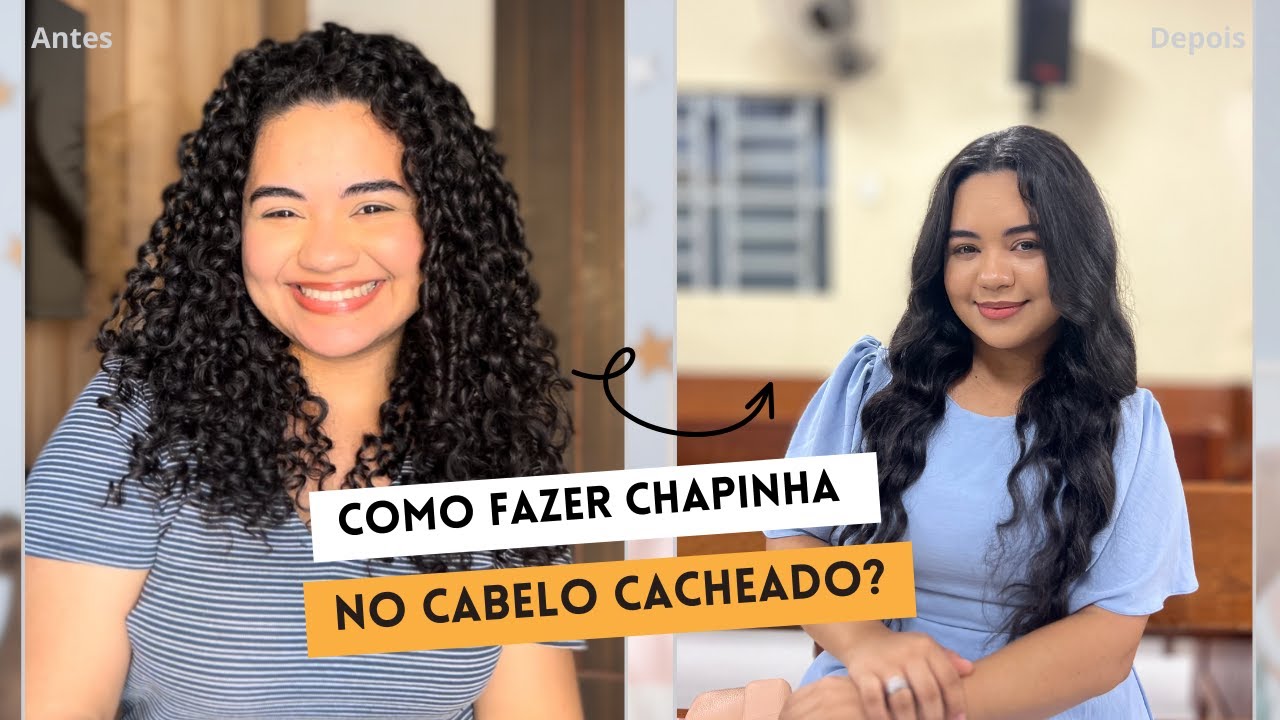 Como fazer chapinha no cabelo cacheado? | por Beatriz Guedes - YouTube